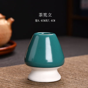 Matcha Set Ancient Chinese Tea Drinking Utensils Bamboo Tea Brush(Chasen) Ceramic Japanese Tea Ceremony Tea-making Accessories acacuss