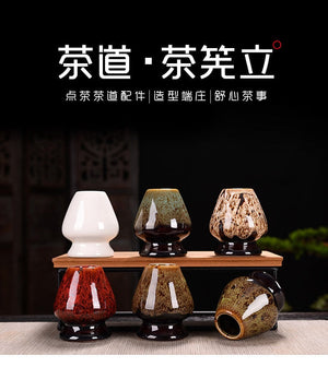 Matcha Set Ancient Chinese Tea Drinking Utensils Bamboo Tea Brush(Chasen) Ceramic Japanese Tea Ceremony Tea-making Accessories acacuss