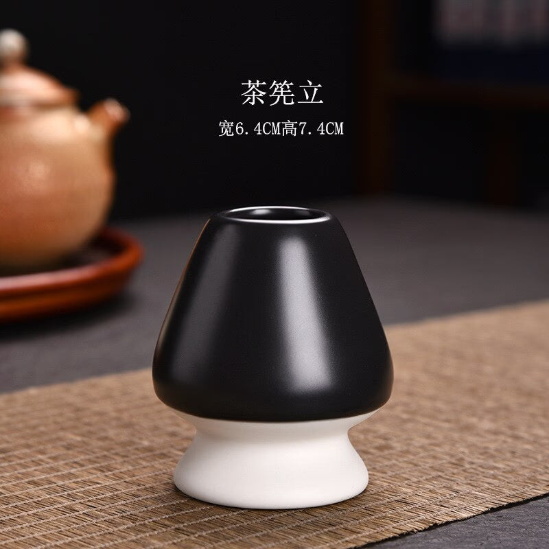 Matcha Set Ancient Chinese Tea Drinking Utensils Bamboo Tea Brush(Chasen) Ceramic Japanese Tea Ceremony Tea-making Accessories acacuss