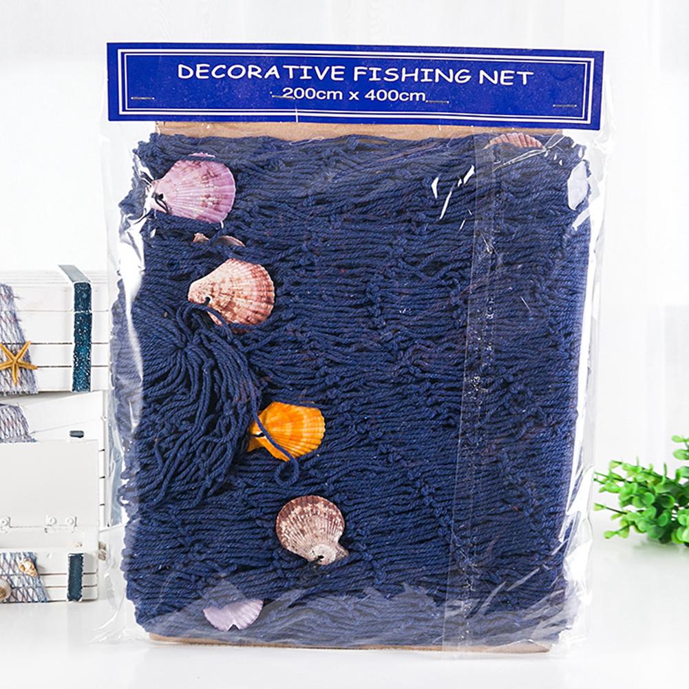 Mediterranean Decorative Fishing Net Hemp Rope Photography Props Background Wall Decoration acacuss