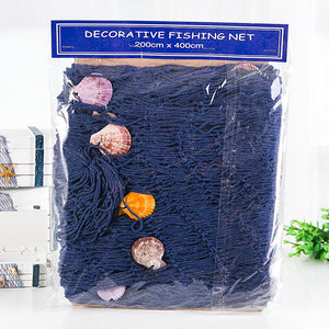 Mediterranean Decorative Fishing Net Hemp Rope Photography Props Background Wall Decoration acacuss