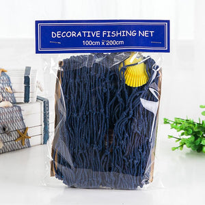 Mediterranean Decorative Fishing Net Hemp Rope Photography Props Background Wall Decoration acacuss