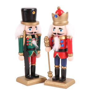 Merry Christmas Decoration Kids Nutcracker Soldier Doll Wooden Pendants New Year Decor Ornaments For Xmas Tree Decor acacuss