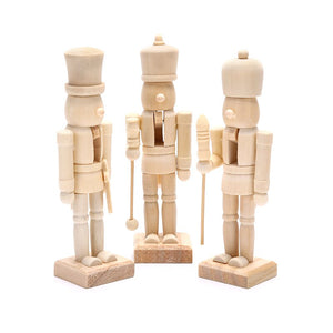 Merry Christmas Decoration Kids Nutcracker Soldier Doll Wooden Pendants New Year Decor Ornaments For Xmas Tree Decor acacuss