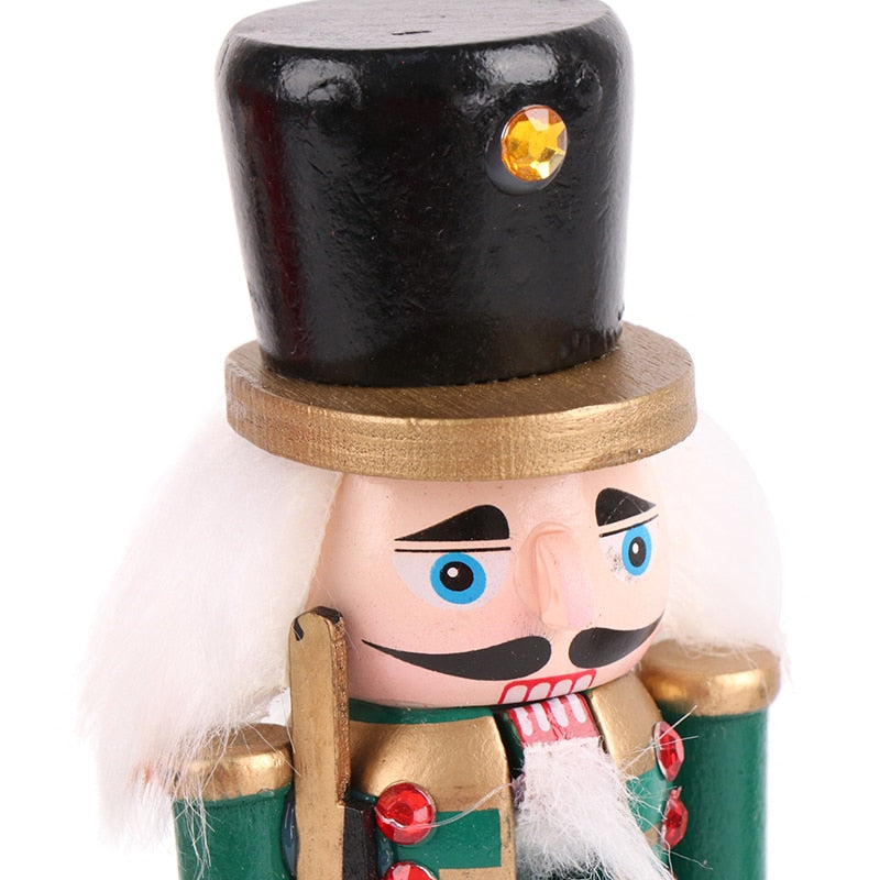 Merry Christmas Decoration Kids Nutcracker Soldier Doll Wooden Pendants New Year Decor Ornaments For Xmas Tree Decor acacuss