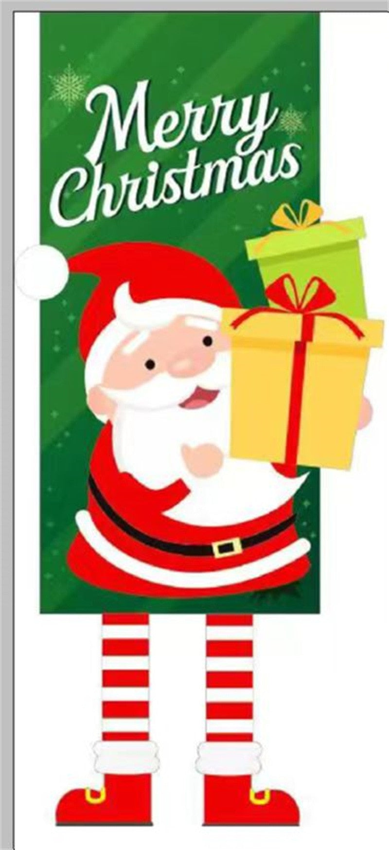 2023 Merry Christmas Hanging Cloth Banner Creative Cartoon Background Fabric Christmas Decor for Home Xmas Pendants Navidad Noel acacuss