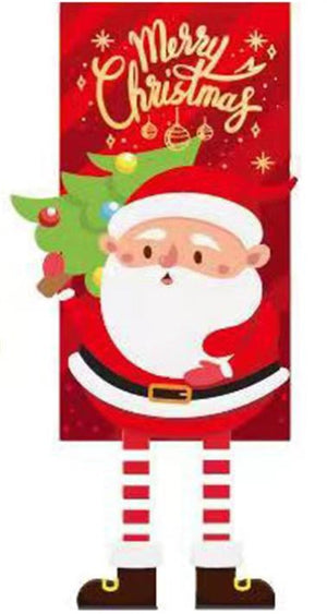 2023 Merry Christmas Hanging Cloth Banner Creative Cartoon Background Fabric Christmas Decor for Home Xmas Pendants Navidad Noel acacuss