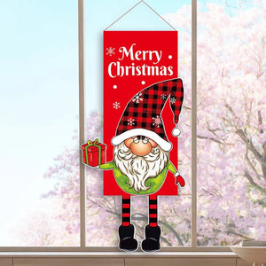 2023 Merry Christmas Hanging Cloth Banner Creative Cartoon Background Fabric Christmas Decor for Home Xmas Pendants Navidad Noel acacuss