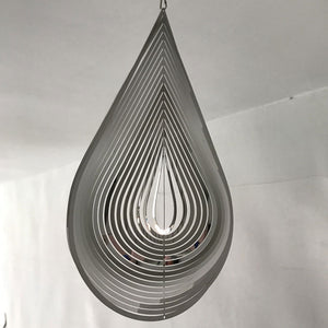 Metal 3D Wind Spinner Chimes Bedroom Indoor Room Outdoor Decor Heart Square Drop Shape Carving Craft Metal 3D Rotating Windchime acacuss