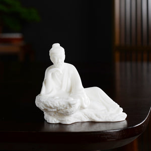 Micro Landscape Decoration Chinese Zen Historical Figures Poetry and Painting Ceramic Garden Pot Bonsai Gardening Accessories acacuss