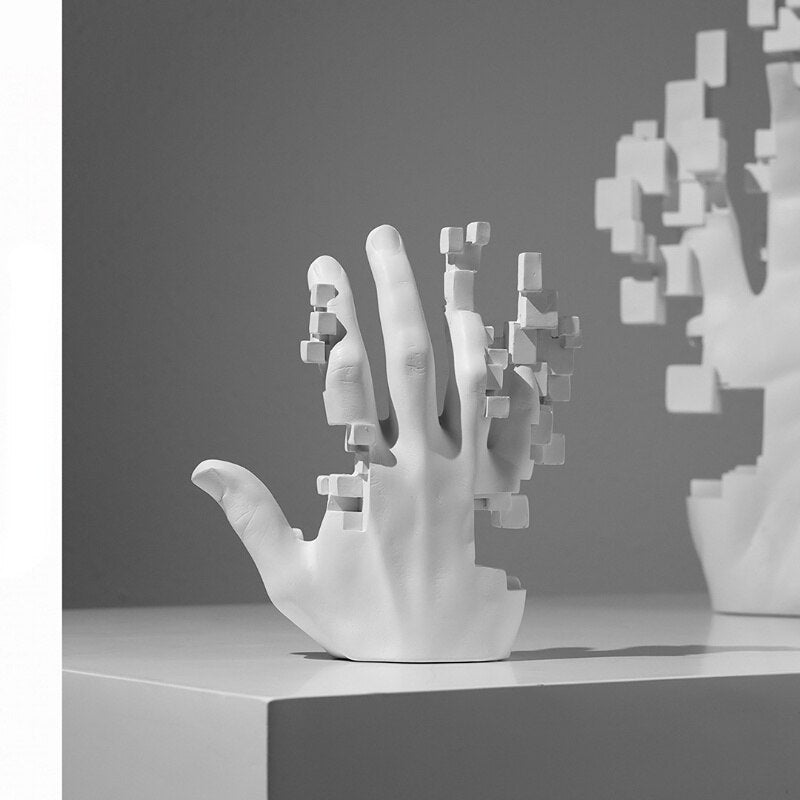 Modern Abstract Hand Decoration Resin Figure Simple Decoration In The Lobby of The Living Room home accessories acacuss