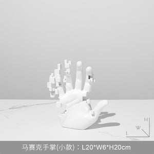 Modern Abstract Hand Decoration Resin Figure Simple Decoration In The Lobby of The Living Room home accessories acacuss