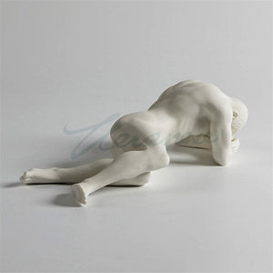 Modern Art Ceramics Statue Abstract Naked Body Art Sculpture Home Decor Nude Male Handicraft Interior Figurine Desk Decor acacuss