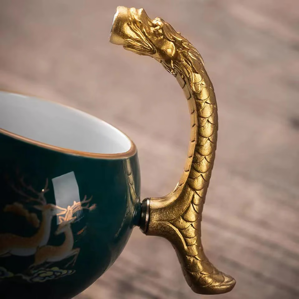 Modern Chinese Tea Set with Loose leaf tea infuser - acacuss