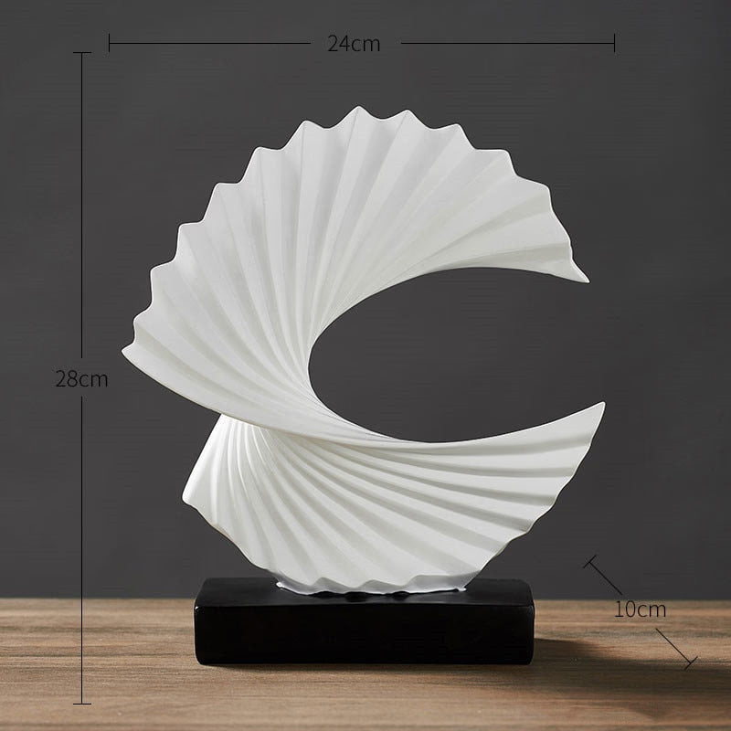 Modern Decor Abstract Sculpture Resin Sculptur Art Golden Statue Living Room Home Decoration Office Desk Decoration Accessories acacuss