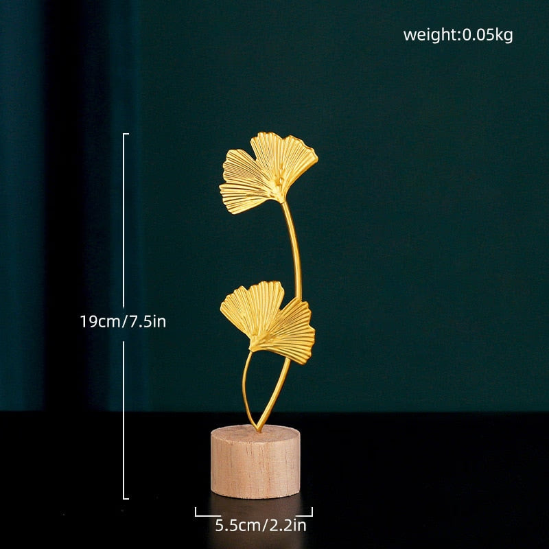Modern Feather Wooden Decorations Simple Miniature Figurines for Living Room Table Office Home Decoration Accessories acacuss