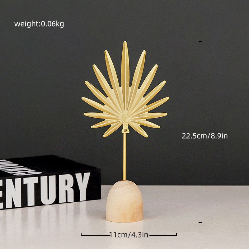 Modern Feather Wooden Decorations Simple Miniature Figurines for Living Room Table Office Home Decoration Accessories acacuss
