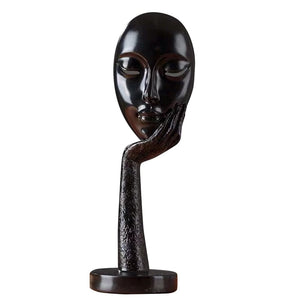 Modern Human Meditators Abstract Lady Face Character Resin Statues Sculpture Art Crafts Figurine Home Decorative Display acacuss