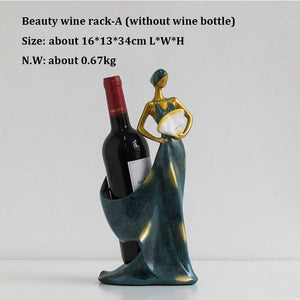 Modern Luxury Resin Crafts Figurines &amp; Miniatures Wine Rack, Sideboards Ornament, and Creative Interior Decorations acacuss
