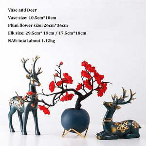 Modern Luxury Resin Crafts Figurines &amp; Miniatures Wine Rack, Sideboards Ornament, and Creative Interior Decorations acacuss