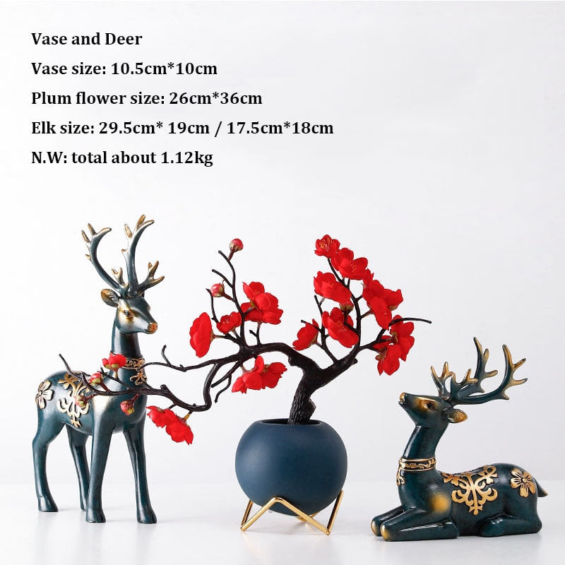 Modern Luxury Resin Crafts Figurines &amp; Miniatures Wine Rack, Sideboards Ornament, and Creative Interior Decorations acacuss
