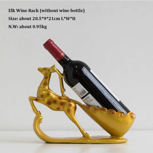 Modern Luxury Resin Crafts Figurines &amp; Miniatures Wine Rack, Sideboards Ornament, and Creative Interior Decorations acacuss
