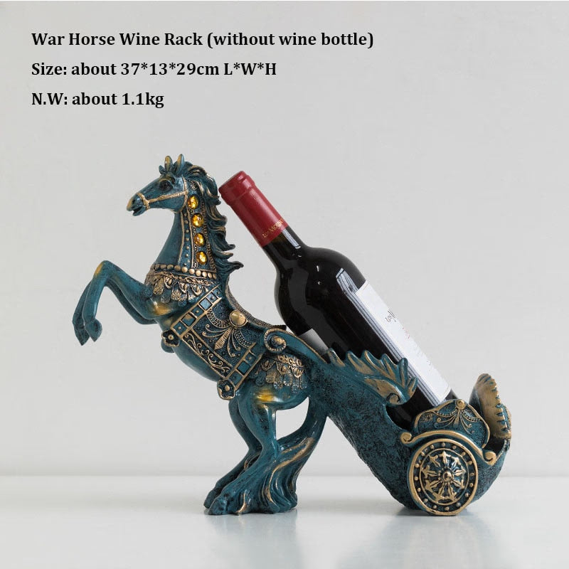 Modern Luxury Resin Crafts Figurines &amp; Miniatures Wine Rack, Sideboards Ornament, and Creative Interior Decorations acacuss
