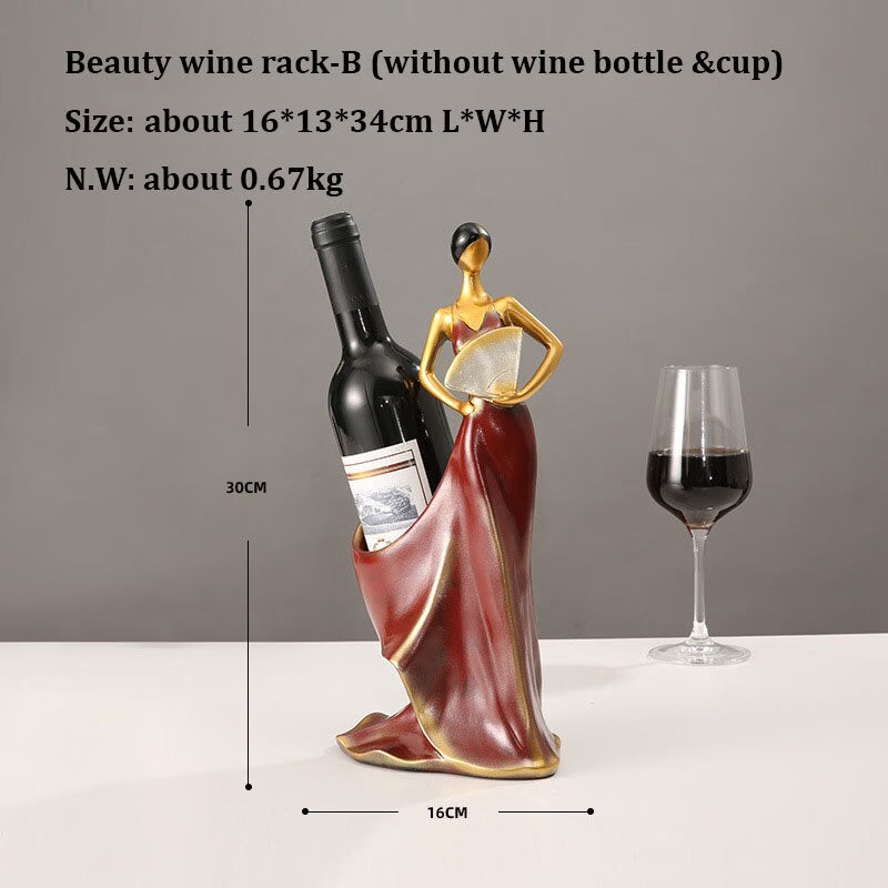 Modern Luxury Resin Crafts Figurines &amp; Miniatures Wine Rack, Sideboards Ornament, and Creative Interior Decorations acacuss