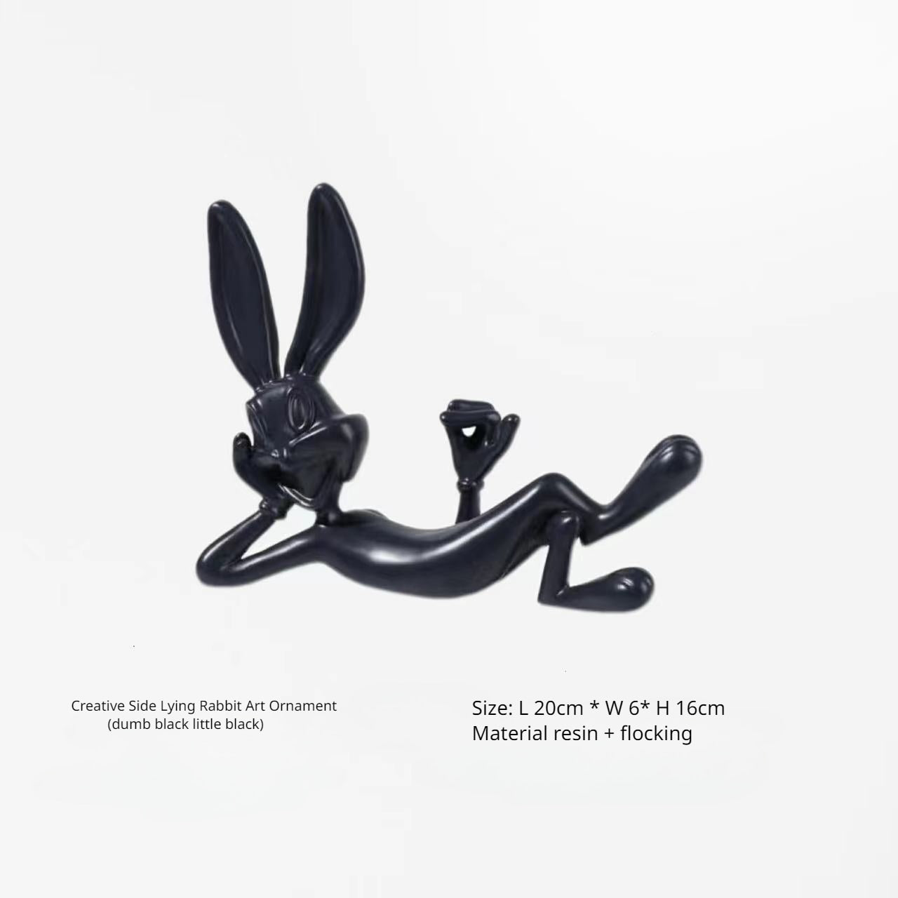 Modern Minimalist Cartoon Bugs Bunny Resin Handicraft Ornaments, Porch Living Room TV Cabinet Bedroom Desktop Home Decorations acacuss