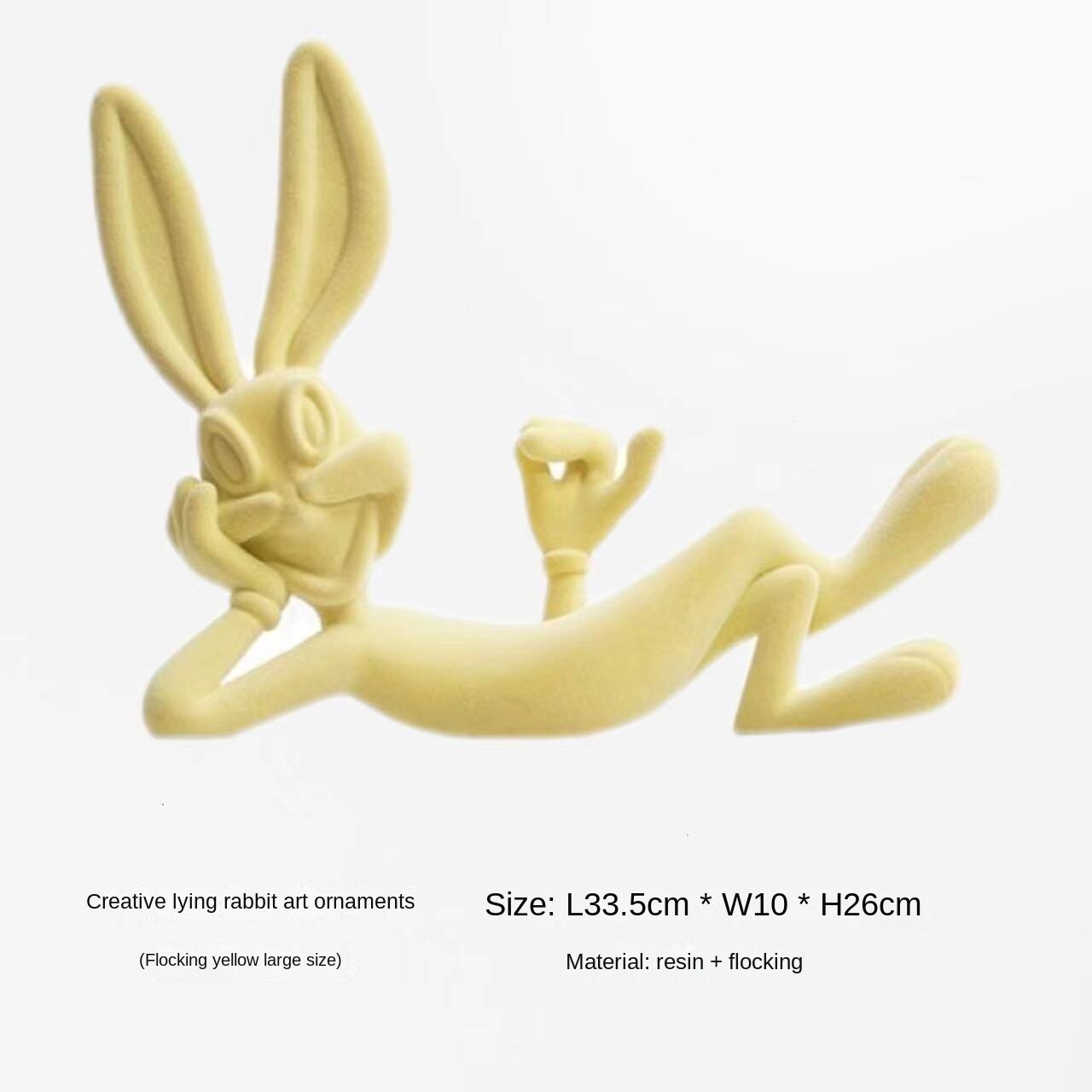 Modern Minimalist Cartoon Bugs Bunny Resin Handicraft Ornaments, Porch Living Room TV Cabinet Bedroom Desktop Home Decorations acacuss