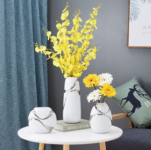 Modern Minimalist Decorative Ornaments Living Room Flower Arrangement - mid century modern decor vases - Table centerpiece housewarming Gift - ACACUSS