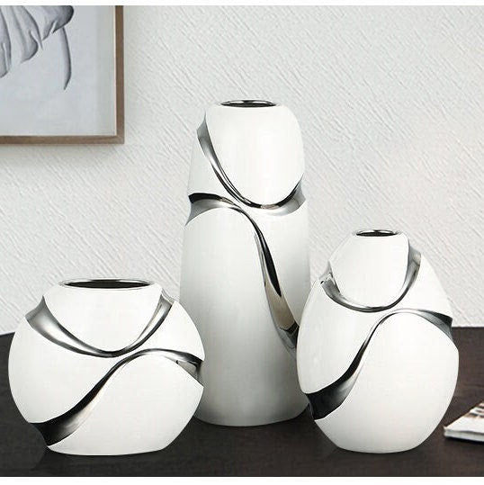Modern Minimalist Decorative Ornaments Living Room Flower Arrangement - mid century modern decor vases - Table centerpiece housewarming Gift - ACACUSS