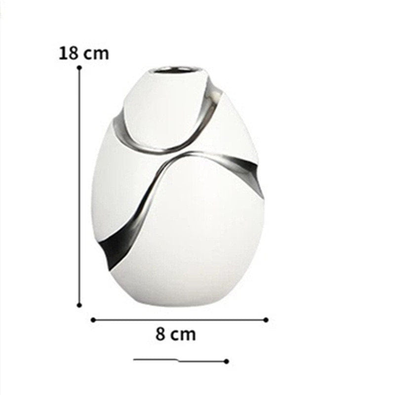 Modern Minimalist Decorative Ornaments Living Room Flower Arrangement - mid century modern decor vases - Table centerpiece housewarming Gift - ACACUSS