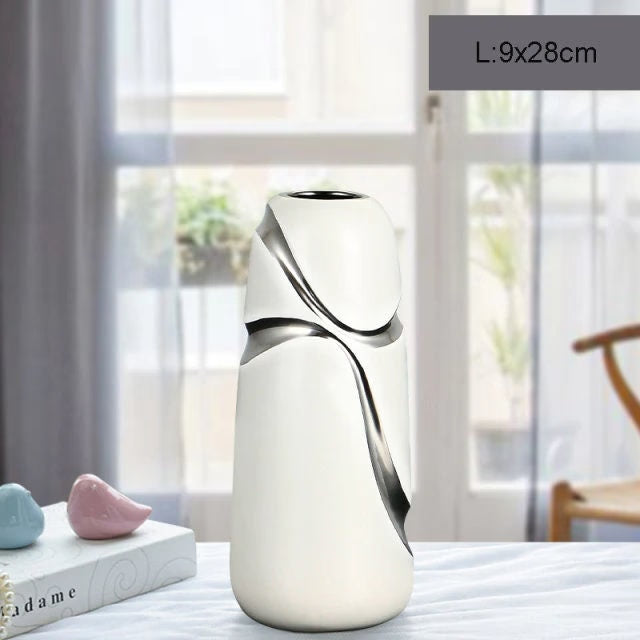 Modern Minimalist Decorative Ornaments Living Room Flower Arrangement - mid century modern decor vases - Table centerpiece housewarming Gift - ACACUSS