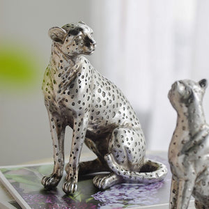 Modern Minimalist Light Luxury Style Animal Leopard Resin Living Room Porch Decoration Model Display Decorations Home Decor acacuss