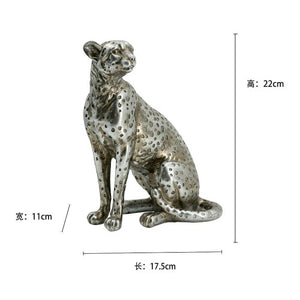 Modern Minimalist Light Luxury Style Animal Leopard Resin Living Room Porch Decoration Model Display Decorations Home Decor acacuss