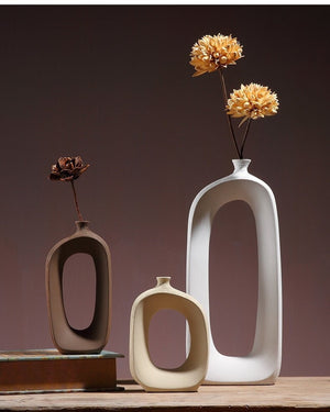 Modern Minimalist Decorative Ornaments Living Room Flower Arrangement - mid century modern decor vases - Table centerpiece housewarming Gift - ACACUSS