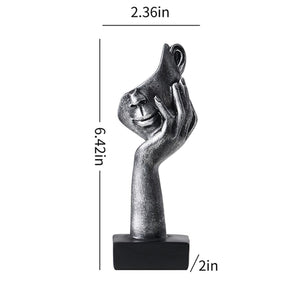 Modern Nordic Home Decor Human Face Miniatures Desk Accessories Thinker Sculptures Figurines Room Decoration Metal Figurine acacuss