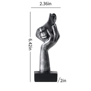 Modern Nordic Home Decor Human Face Miniatures Desk Accessories Thinker Sculptures Figurines Room Decoration Metal Figurine acacuss