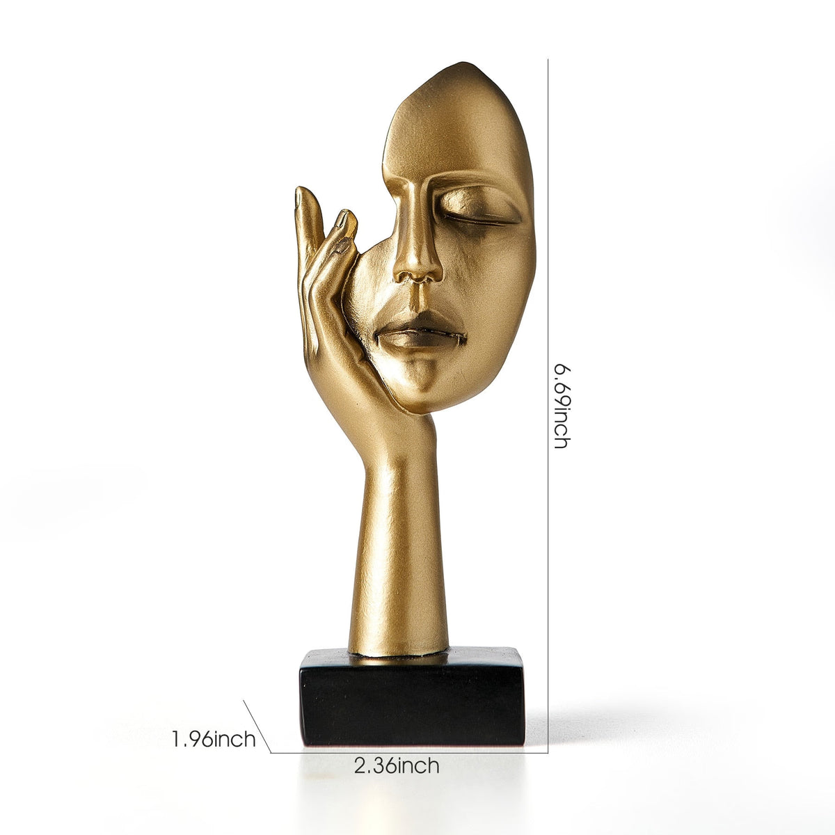 Modern Nordic Home Decor Human Face Miniatures Desk Accessories Thinker Sculptures Figurines Room Decoration Metal Figurine acacuss