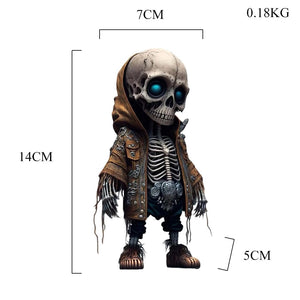 Modern Skull Resin Statue Cool Skeleton Decorative Figurines Halloween Party Decoration Home Accessories Office Accessories acacuss