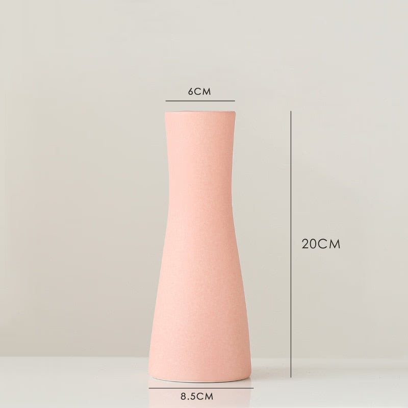 Modern White Ceramic Vases Chinese Style Simple Designed Pottery And Porcelain Vases For Artificial Flowers Decorative Figurines acacuss