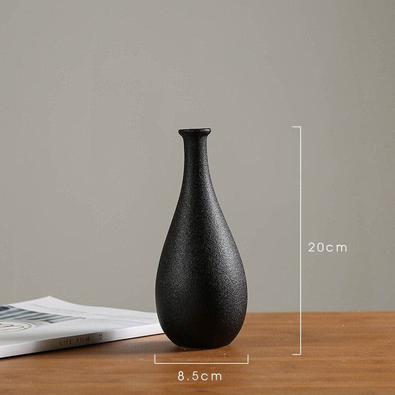 Modern White Ceramic Vases Chinese Style Simple Designed Pottery And Porcelain Vases For Artificial Flowers Decorative Figurines acacuss