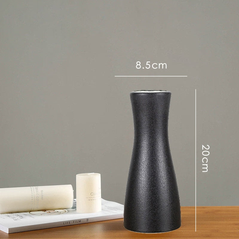 Modern White Ceramic Vases Chinese Style Simple Designed Pottery And Porcelain Vases For Artificial Flowers Decorative Figurines acacuss