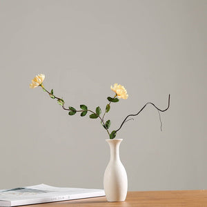 Modern White Ceramic Vases Chinese Style Simple Designed Pottery And Porcelain Vases For Artificial Flowers Decorative Figurines acacuss