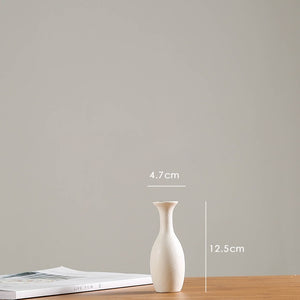 Modern White Ceramic Vases Chinese Style Simple Designed Pottery And Porcelain Vases For Artificial Flowers Decorative Figurines acacuss