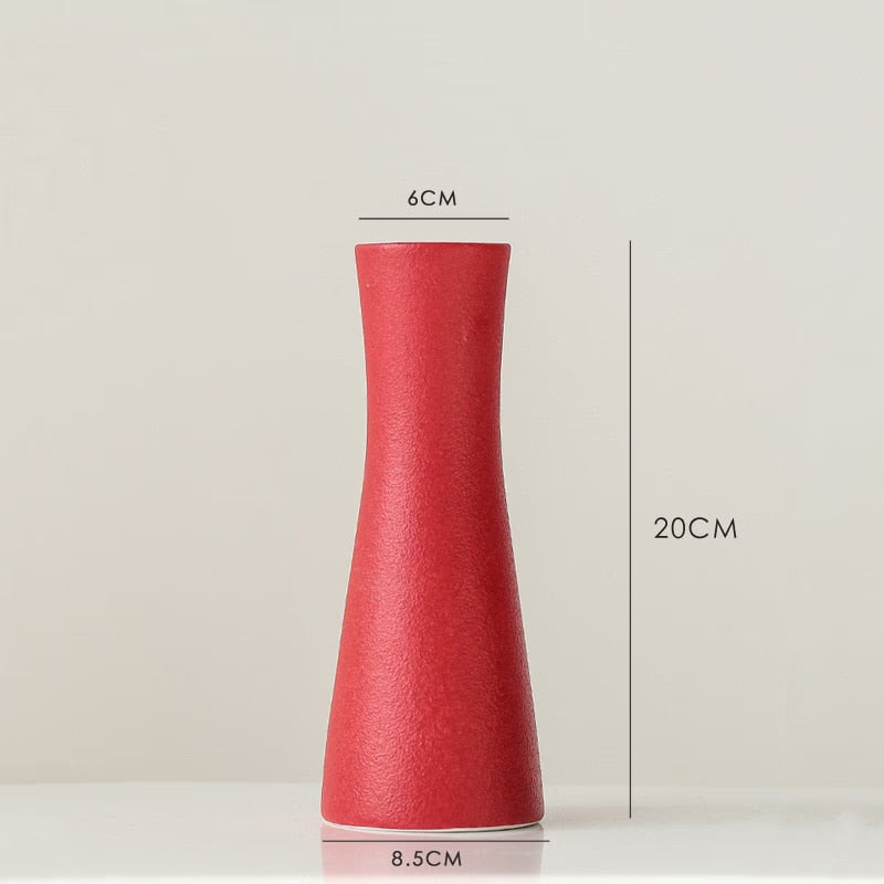 Modern White Ceramic Vases Chinese Style Simple Designed Pottery And Porcelain Vases For Artificial Flowers Decorative Figurines acacuss
