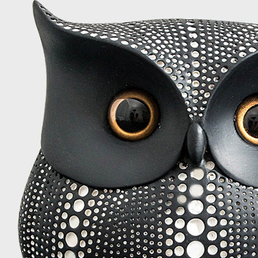 Modern simple and cute ceramic OWL Statue - acacuss