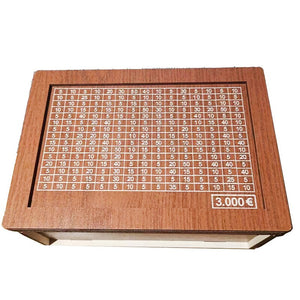 Money Box Piggy Bank Wood Money Bank Reusable Money Box with Saving Goal and Numbers To Check for Helps The Habit of Saving acacuss