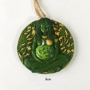 Mother Earth Millennial Gaia Resin Statue Ornaments - Goddess Statue sculptures Figurine interior Decorative Home living room decoration - ACACUSS